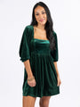 Evergreen Beauty Velvet Dress FINAL SALE