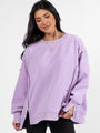 Scouted Out Purple Oversized Fleece Sweatshirt DOORBUSTER- Coming Soon