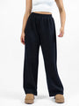 Let's Just Stay Black Knit Wide Leg Pants DOORBUSTER