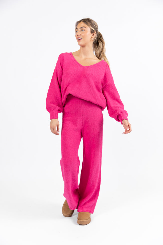 Cozy For Keeps Hot Pink Lounge Pants DOORBUSTER