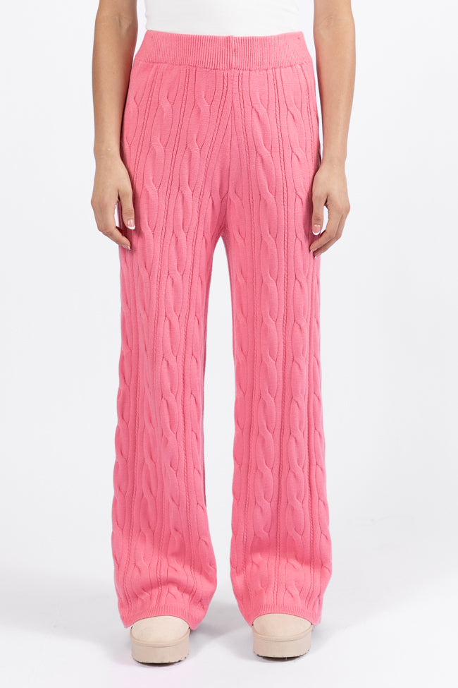 Forever Winter Rose Cable Knit Sweater Lounge Pants DOORBUSTER