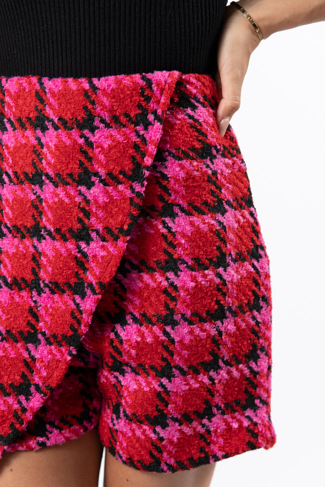 That's Life Multi Houndstooth Skort