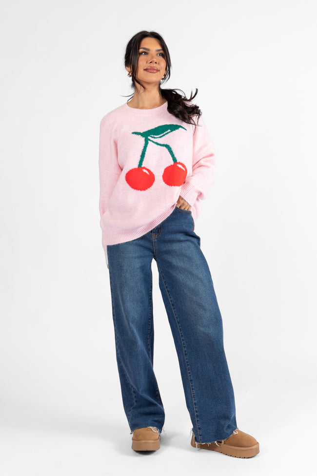 Mon Cheri Pink Cherry Sweater DOORBUSTER