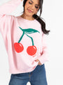 Mon Cheri Pink Cherry Sweater DOORBUSTER