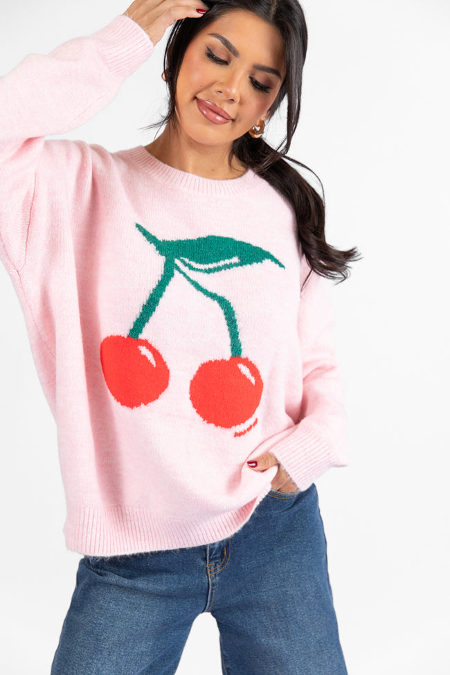 Mon Cheri Pink Cherry Sweater DOORBUSTER