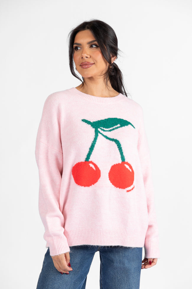 Mon Cheri Pink Cherry Sweater DOORBUSTER