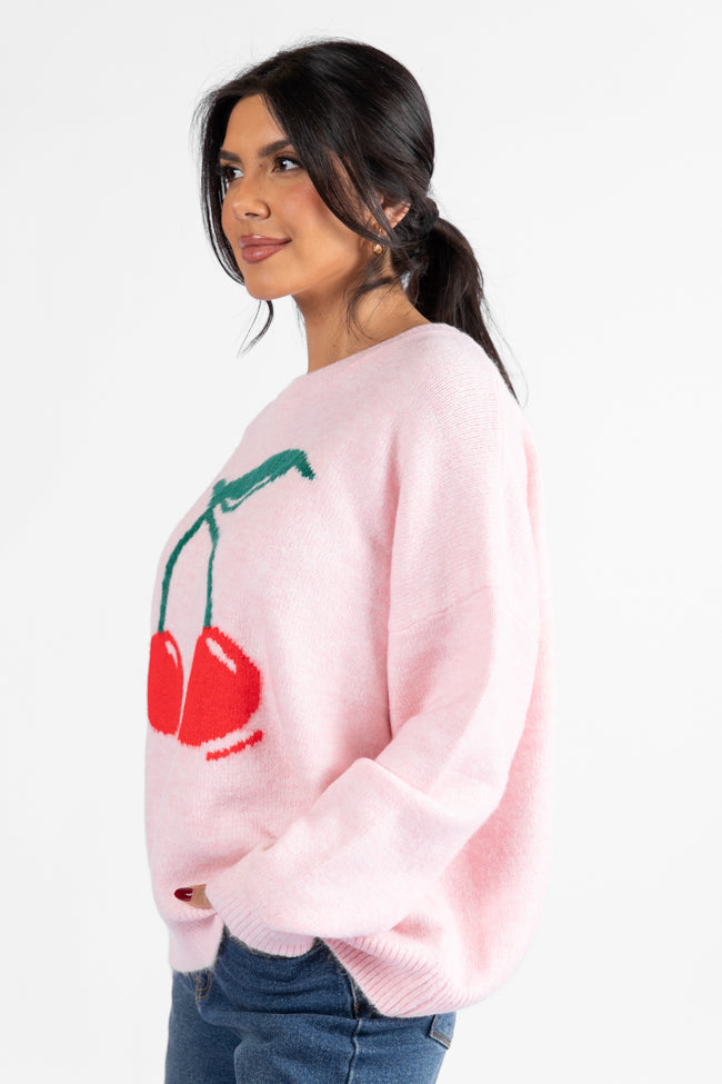 Mon Cheri Pink Cherry Sweater DOORBUSTER