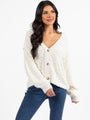 Breath Of Fresh Air Cream Textured Cardigan DOORBUSTER