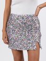 Fairy Lights Silver Multi Sequin Mini Skirt