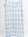 Make Me Believe Blue and Cream Plaid Blanket