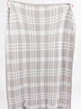 Make Me Believe Grey and Cream Plaid Blanket DOORBUSTER