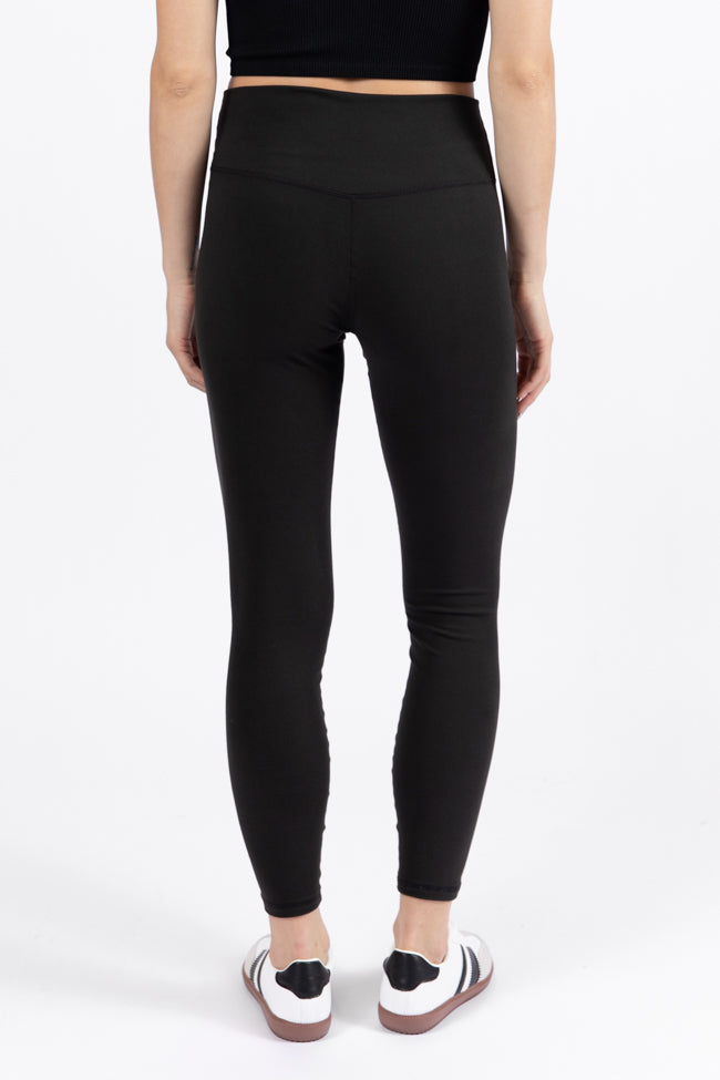 Embrace The Joy Black Brushed Knit Lounge Leggings DOORBUSTER