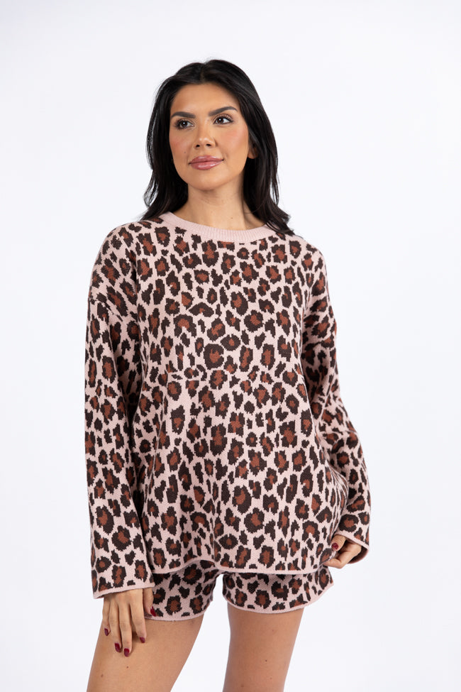 Sign Of The Times Leopard Striped Sweater Set DOORBUSTER