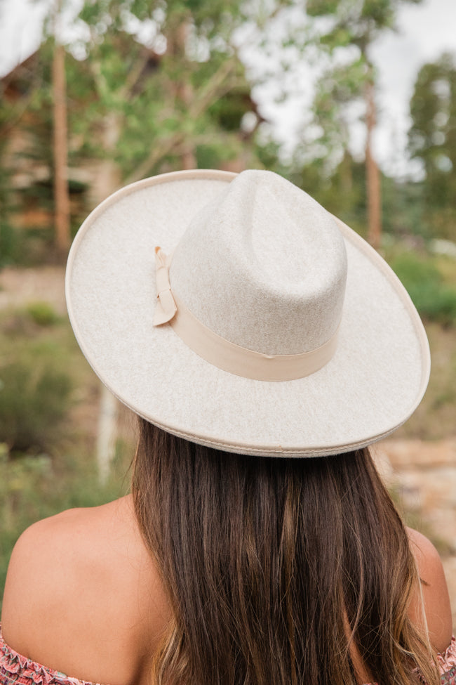 Ivory Wide Brim Hat