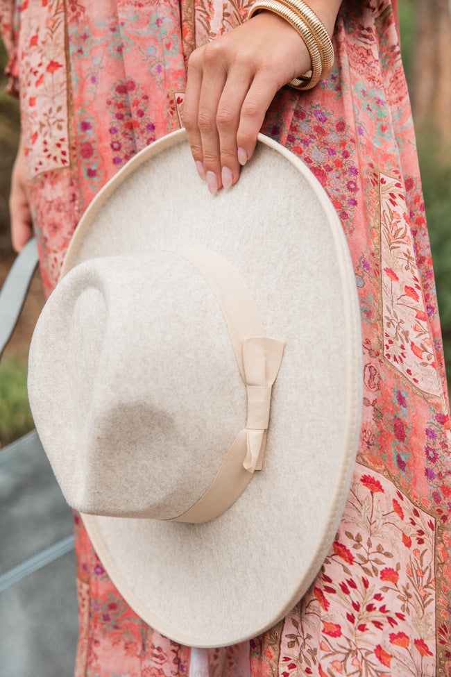 Ivory Wide Brim Hat