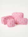 Pink Bows 4 Piece Travel Pouch Set DOORBUSTER