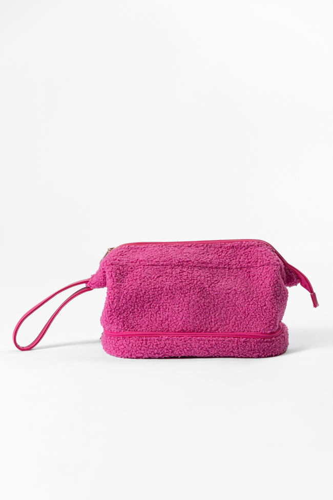 Pink Sherpa Pouch