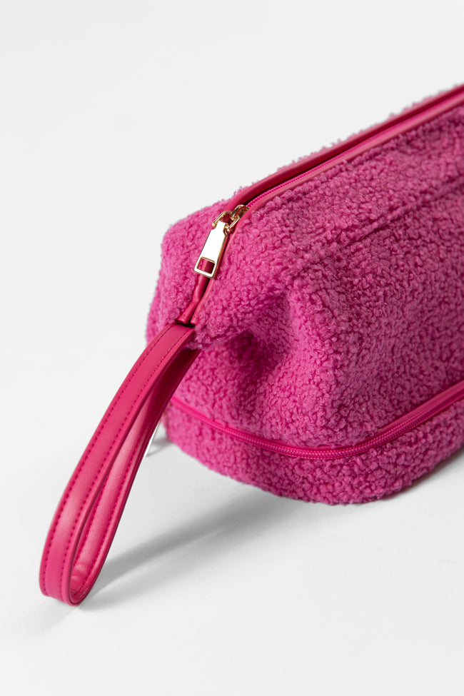 Pink Sherpa Pouch