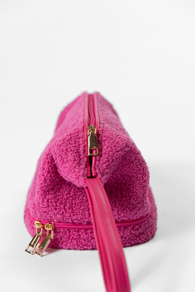 Pink Sherpa Pouch