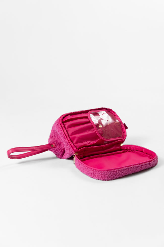 Pink Sherpa Pouch