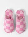 Pink Checkered Slippers DOORBUSTER