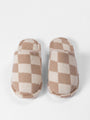 Tan Checkered Slippers DOORBUSTER