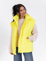 Going Upstate Yellow Oversized Puffer Vest