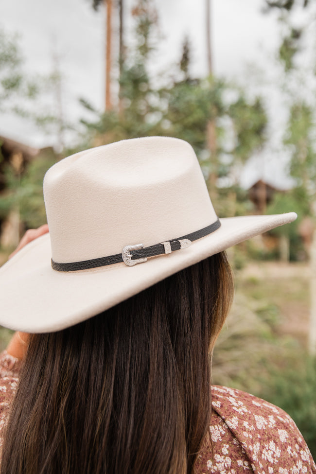 Cream Western Hat