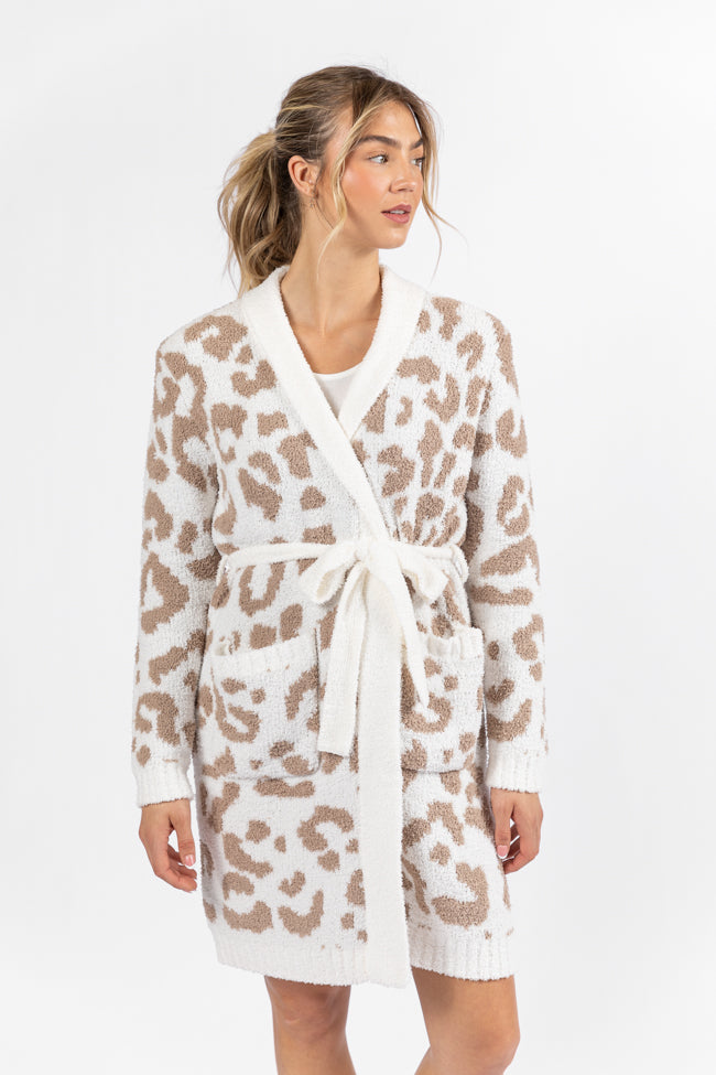 It Was All A Dream Light Leopard Robe DOORBUSTER