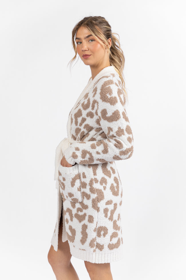 It Was All A Dream Light Leopard Robe DOORBUSTER