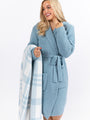 It Was All A Dream Hooded Light Blue Robe DOORBUSTER