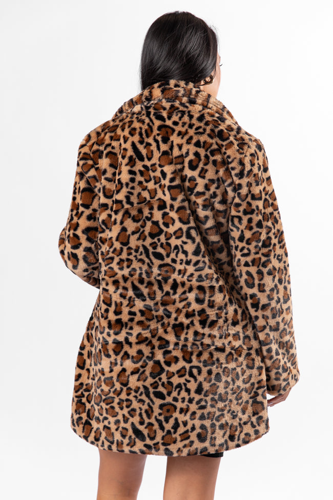 I Won't Give Up Brown Leopard Fur Coat - Coming Soon