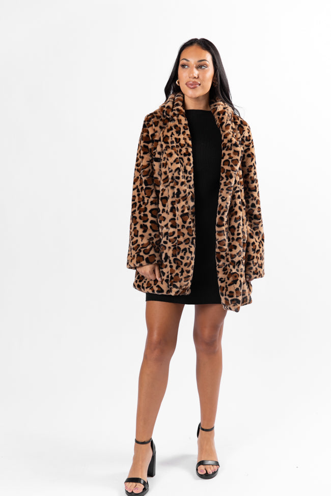 I Won't Give Up Brown Leopard Fur Coat - Coming Soon