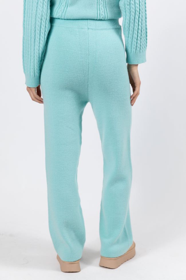 On My List Mint Sweater Lounge Pants