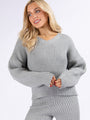 This Is Why Charcoal Thermal Waffle Knit Pullover DOORBUSTER