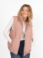 Mountainside Moment Mauve Quilted Puffer Vest SALE