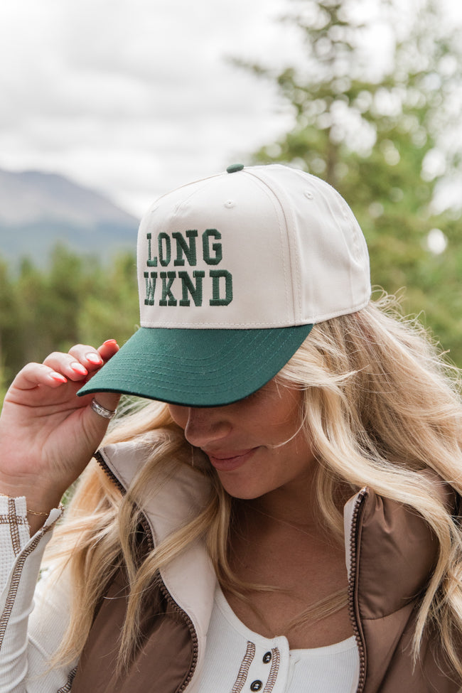 Long Weekend Dark Green and Khaki Trucker Hat