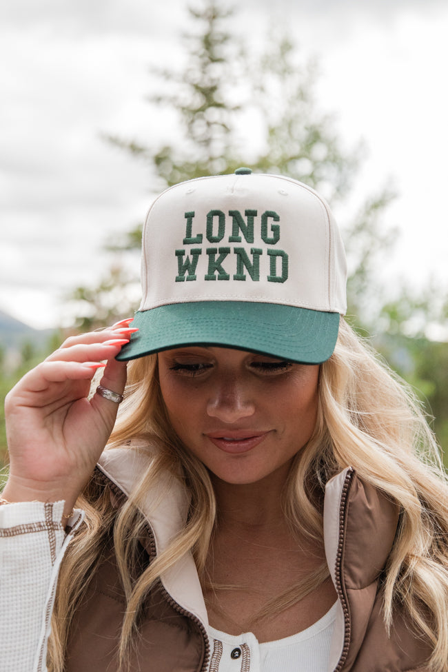 Long Weekend Dark Green and Khaki Trucker Hat