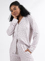 On A Cloud Light Leopard Plush Knit Pajama Set DOORBUSTER