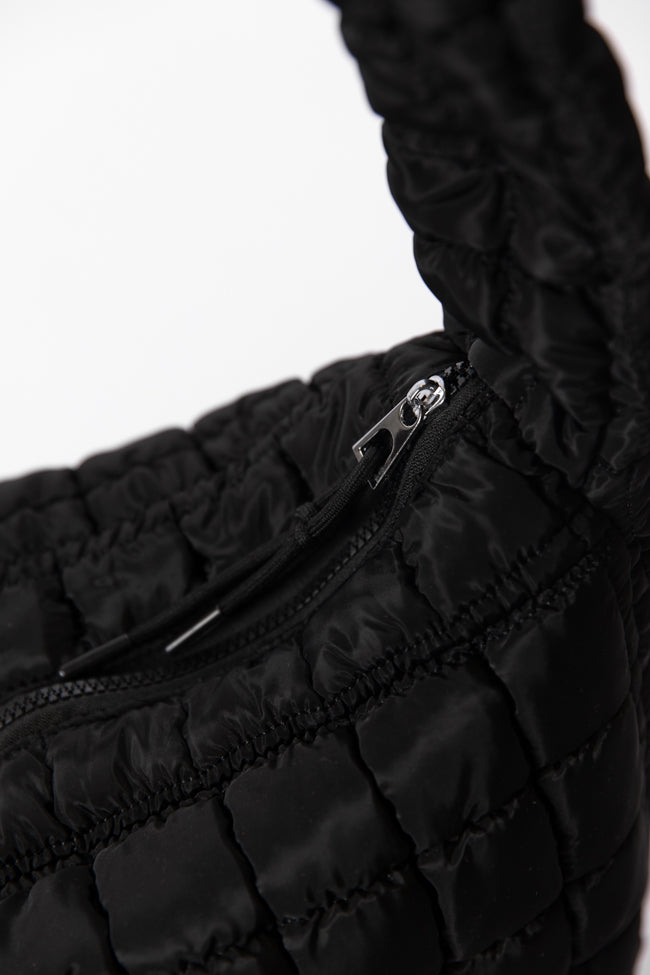 Black Quilted Carry All Bag DOORBUSTER