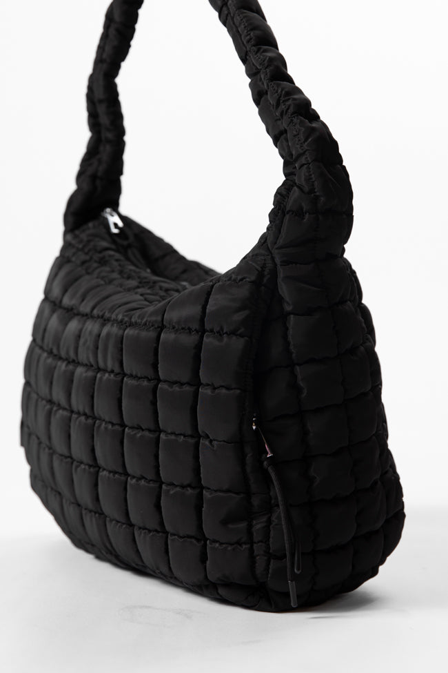 Black Quilted Carry All Bag DOORBUSTER