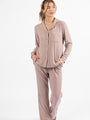 Drifting Off Mocha Ribbed Pajama Set DOORBUSTER