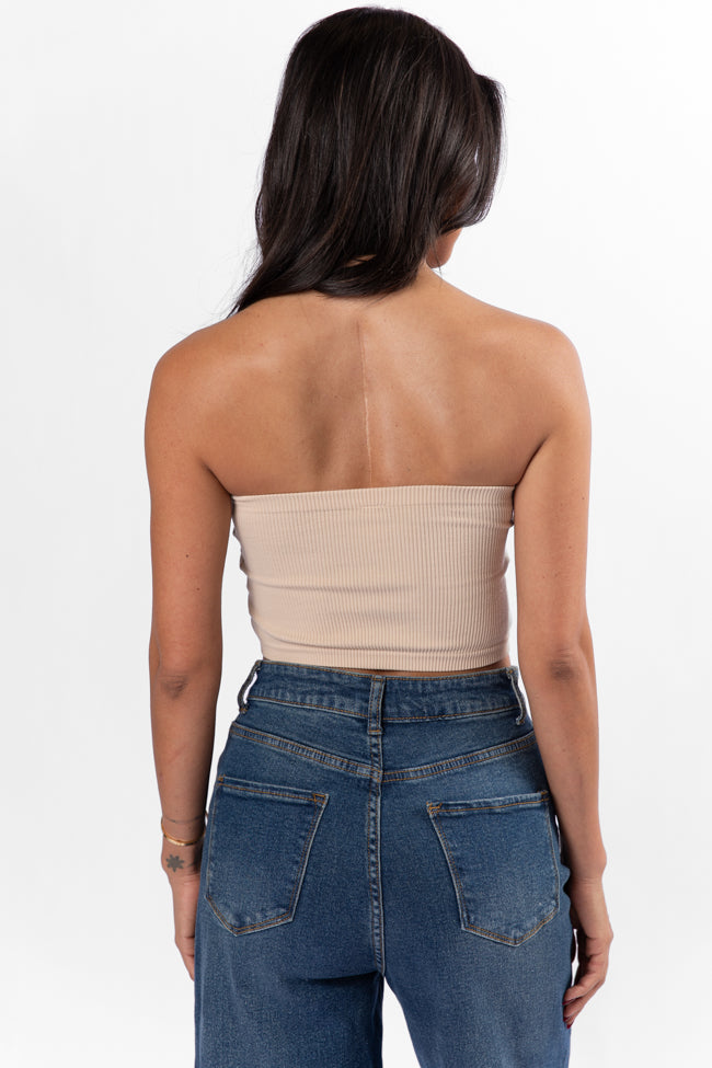 Simple Vibes Khaki Seamless Bandeau