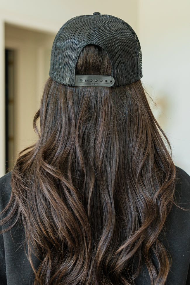 Witchy Patch Black Trucker Hat