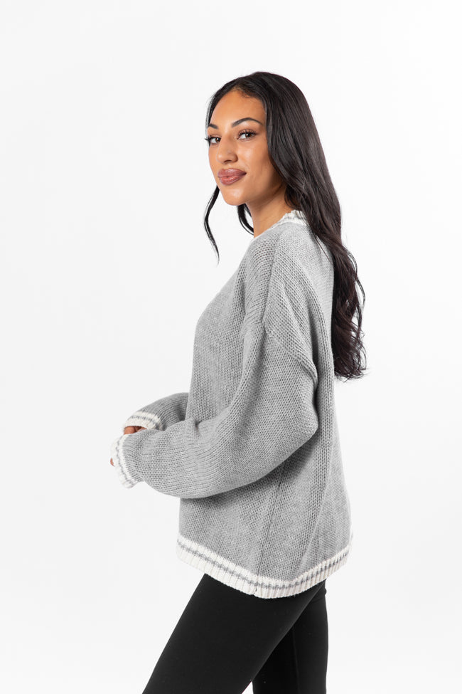 Stay At Home Club Grey Sweater SALE