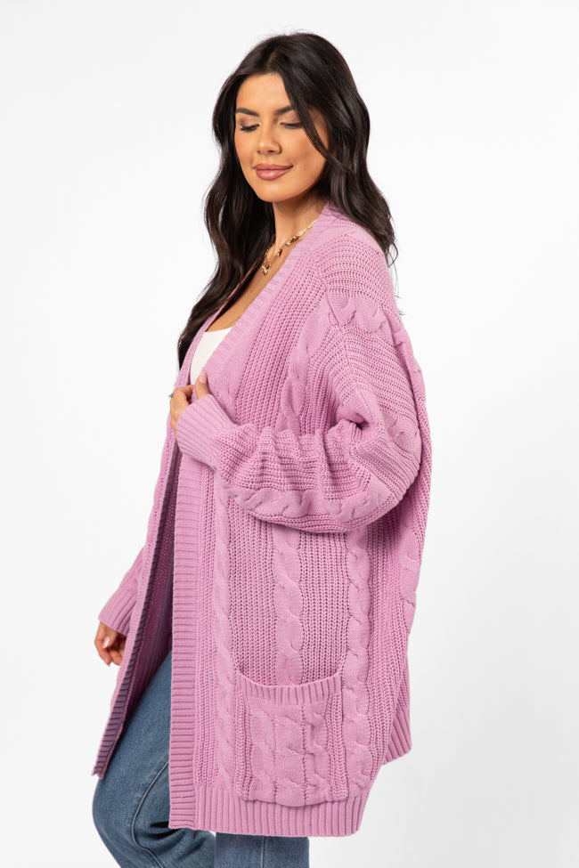 Won't Change My Heart Orchid Cardigan