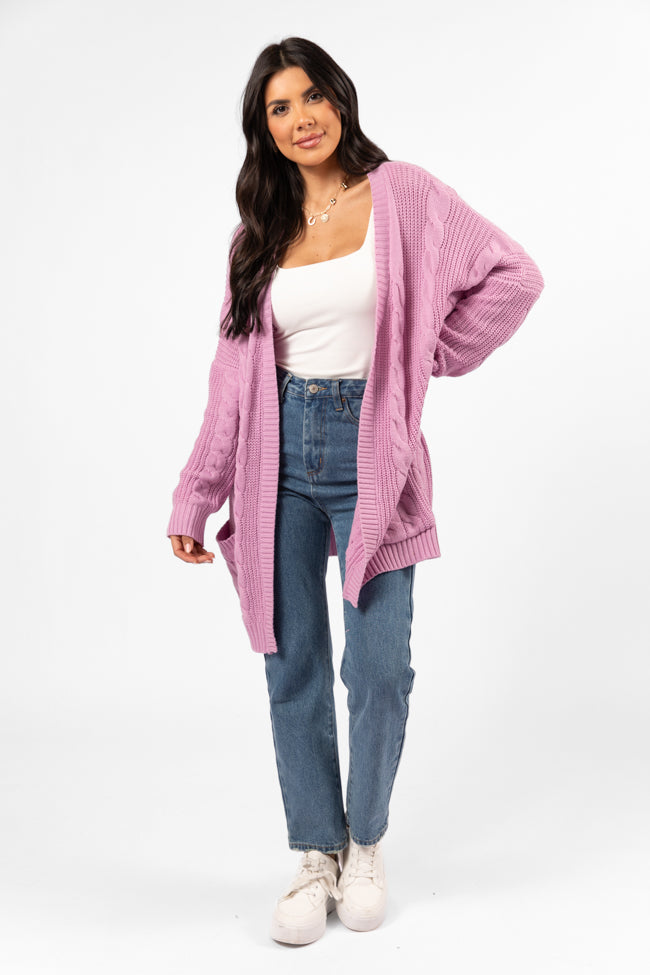 Won't Change My Heart Orchid Cardigan