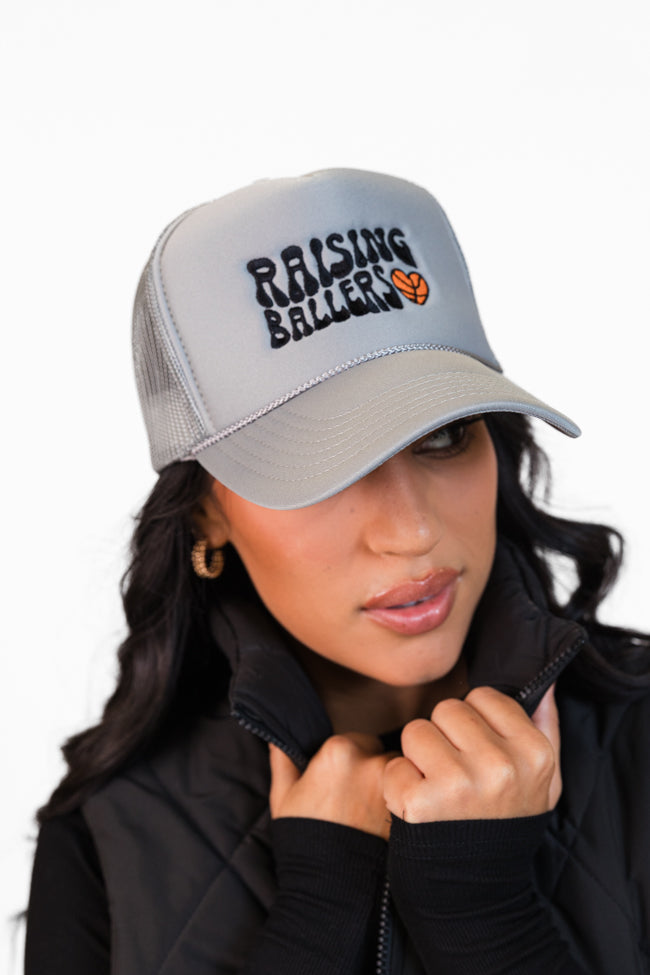 Raising Ballers Light Grey Trucker Hat