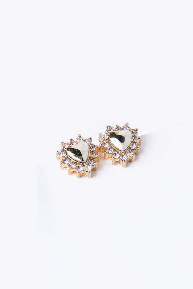 Heart Diamond Studs