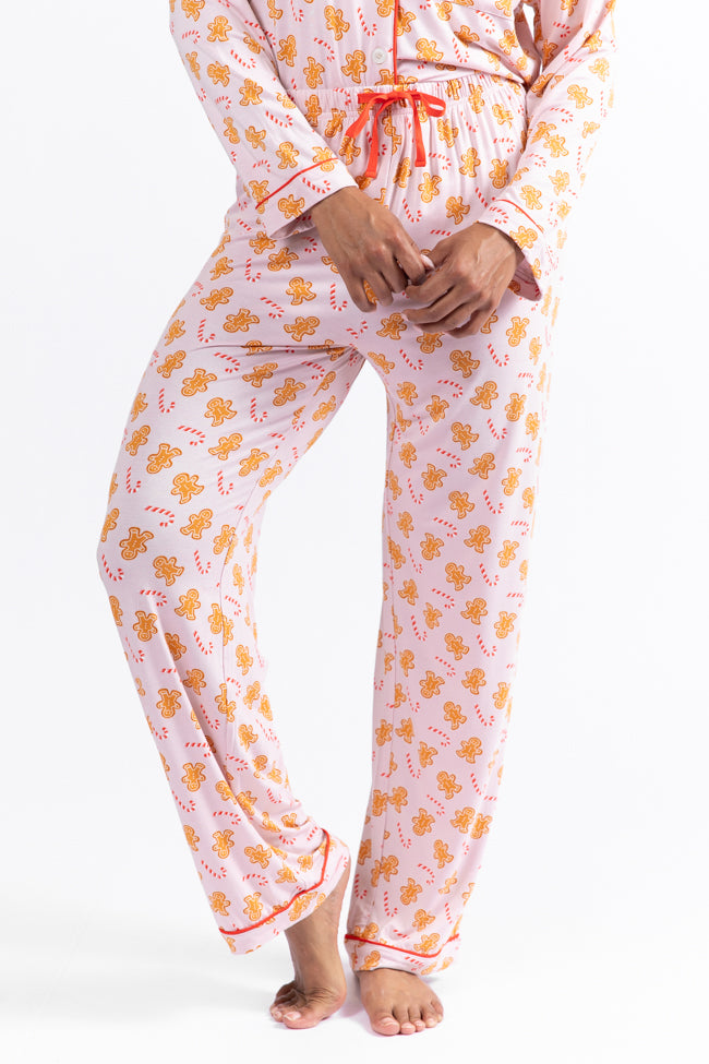 Under The Stars In Neutral Gingerbread Bamboo Pajama Pants Macy Blackwell X Pink Lily